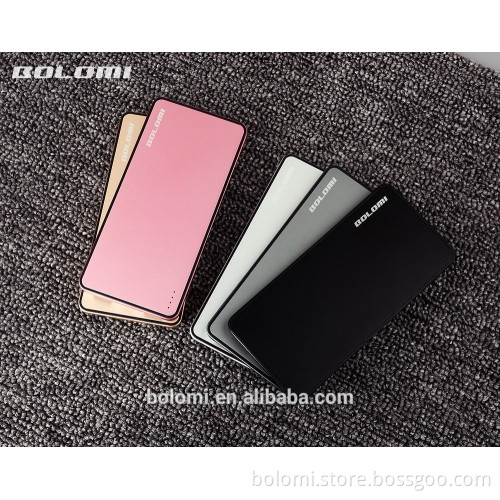 Aluminum alloy external battery power bank with 8000mah